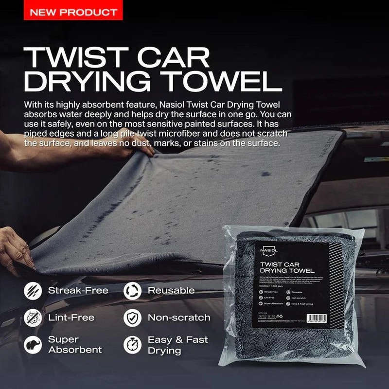 Nasiol Twisted Loop Drying Towel 60 x 90 600GSM