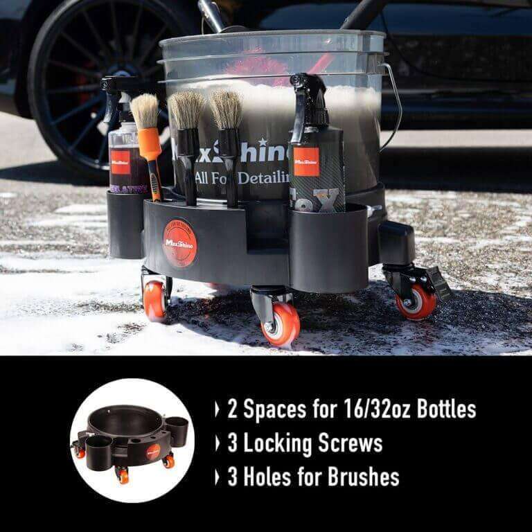 Maxshine Rolling Bucket Dolly - Single