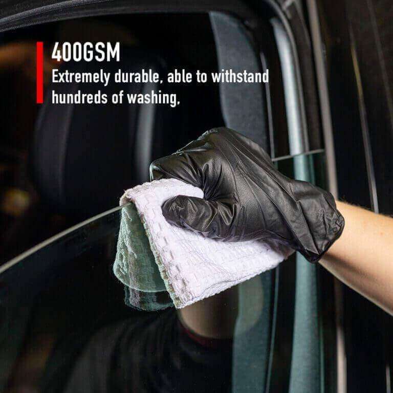 MaxShine Waffle Weave Glass Towel 60 x 90cm - SINGLE