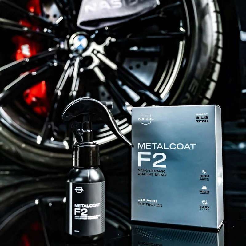 Nasiol Metalcoat F2: Nano Ceramic Coating Spray Kit - 1 yr+