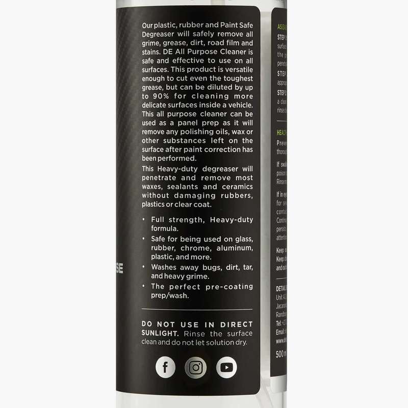 Detail Ease All Purpose Cleaner - Heavy Duty Degreaser
