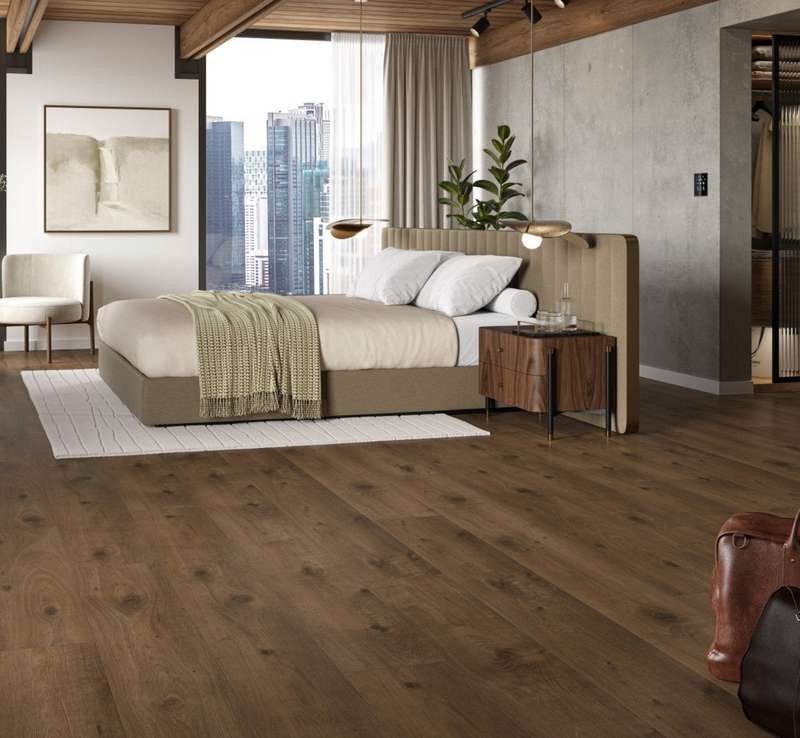 Oak Everglade Natural - Trendtime 6 4V AC5/Class 33 (Heavy Commercial) - Laminate Flooring Chatea...