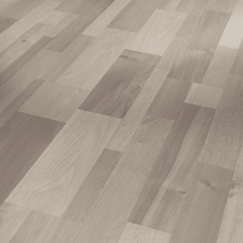 Oak Mix Light Grey - Modern Classic 1050 Laminate Flooring Plank - Ship's Floor 3-Strip Silk Matt...
