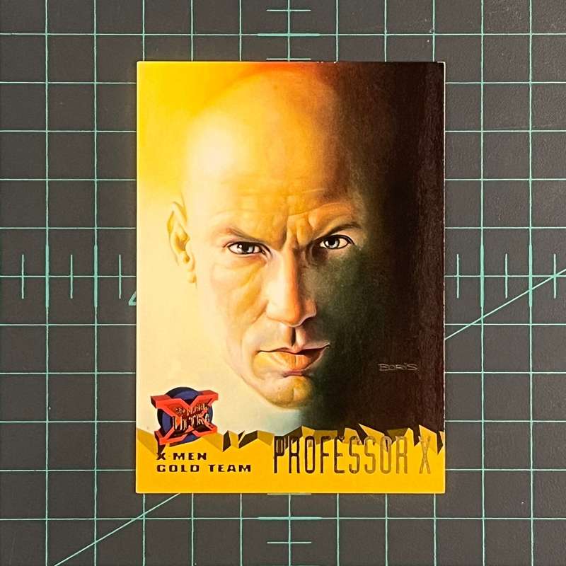 105 Professor X | Vallejo | Gold team | 1995 | Fleer Ultra X-Men | Trading Card