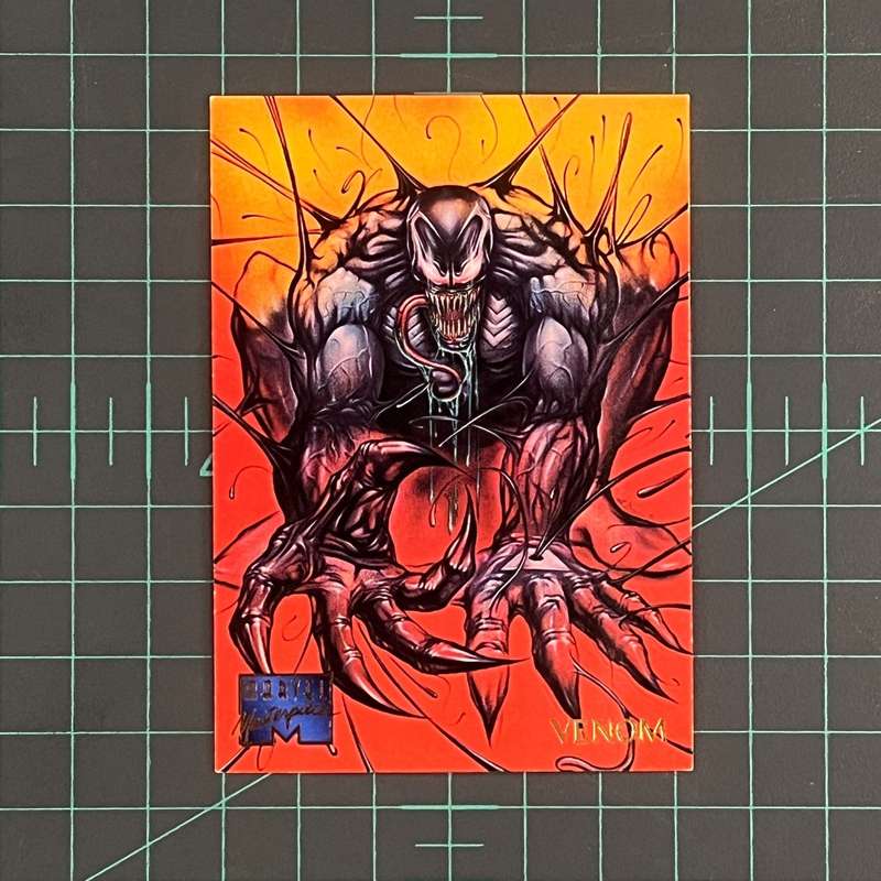 107 Venom | Patelis | 1995 | Marvel Masterpieces | Trading Card
