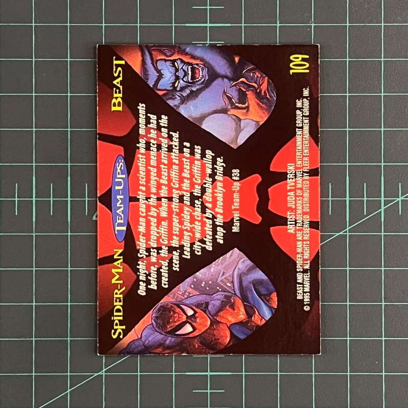 109 Beast | 1995 | Gold Foil Signature Series | Fleer Ultra Spider-Man | Trading Card