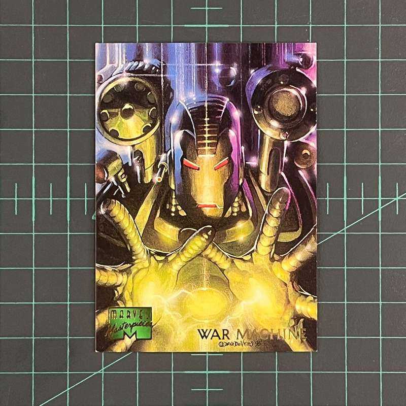 109 War Machine | Devries | 1995 | Marvel Masterpieces | Trading Card