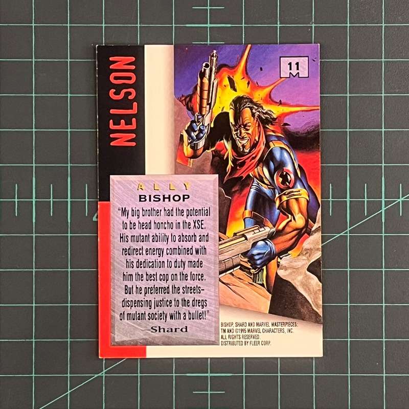 11 Bishop | Nelson | 1995 | Marvel Masterpieces | Trading Card