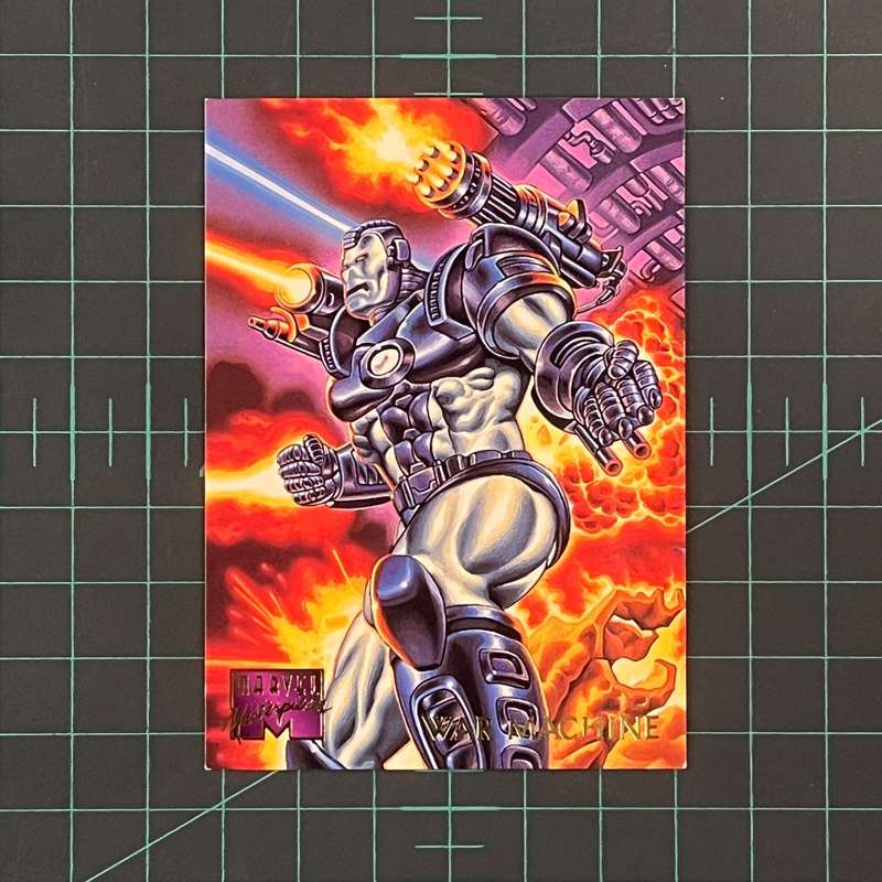 111 War Machine | Scanlan | 1995 | Marvel Masterpieces | Trading Card