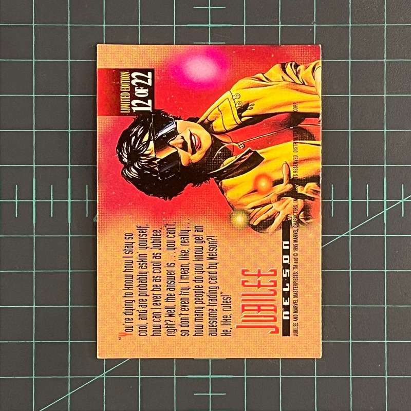 12 Jubilee | Nelson | Canvas | 1995 | Marvel Masterpieces | Trading Card