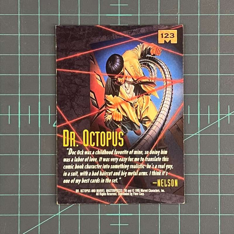 123 Dr. Octopus | Nelson | 1995 | Marvel Masterpieces | Trading Card
