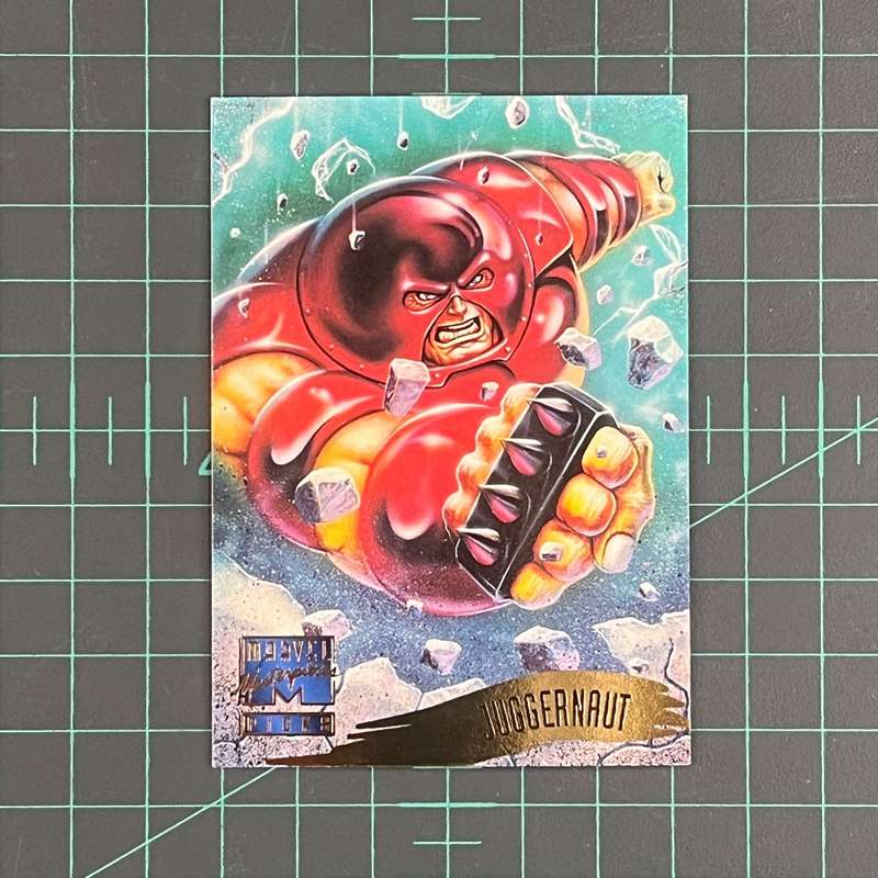 128 Juggernaut | Patelis | 1995 | Marvel Masterpieces | Trading Card