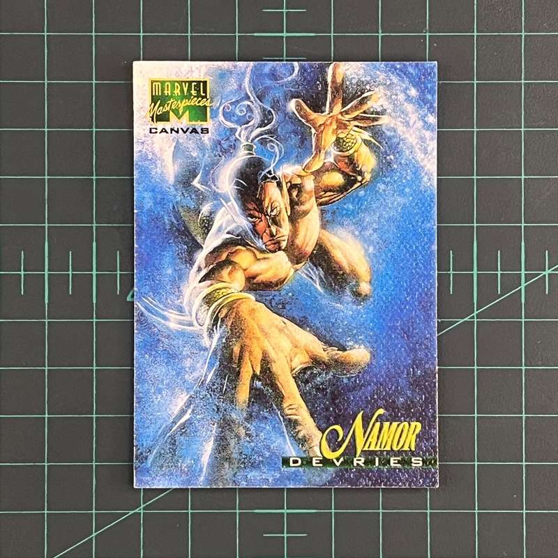 14 Namor | DeVries | Canvas | 1995 | Marvel Masterpieces | Trading Card