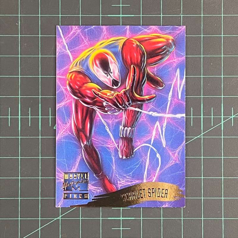 143 Scarlet Spider | Patelis | 1995 | Marvel Masterpieces | Trading Card