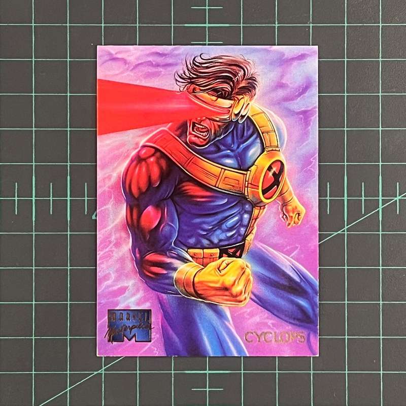 23 Cyclops | Patelis | 1995 | Marvel Masterpieces | Trading Card
