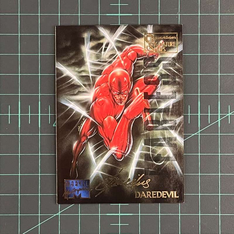 26 Daredevil | Patelis | E-Motion Signature Series | 1995 | Marvel Masterpieces | Trading Card