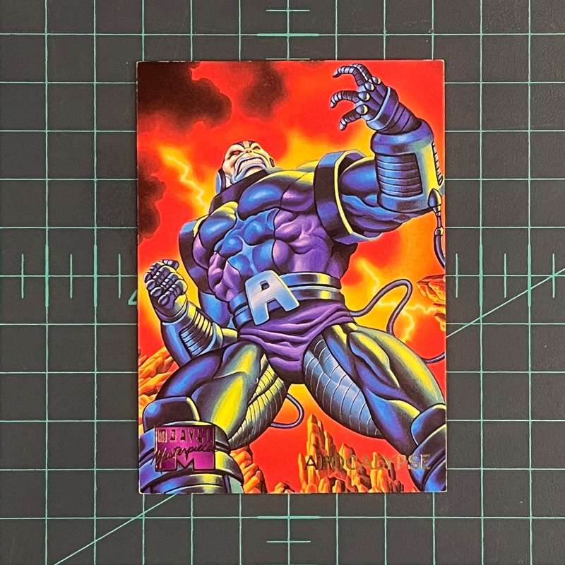 3 Apocalypse | Scanlan | 1995 | Marvel Masterpieces | Trading Card
