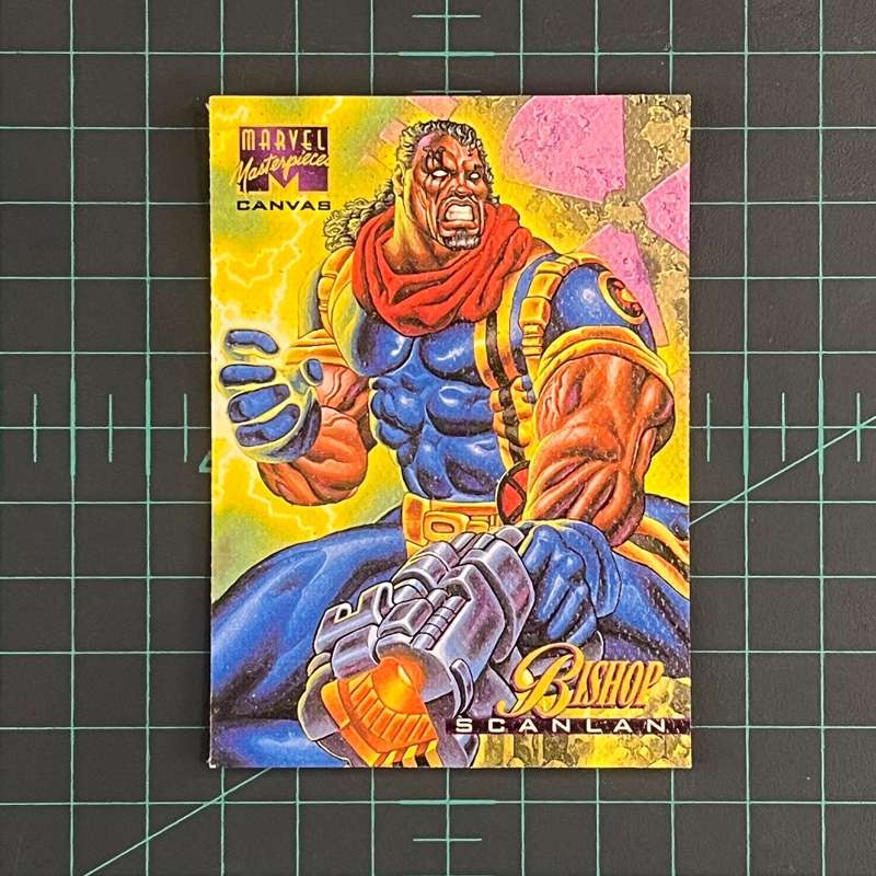 3 Bishop | Scanlan | Canvas | 1995 | Marvel Masterpieces | Trading Card