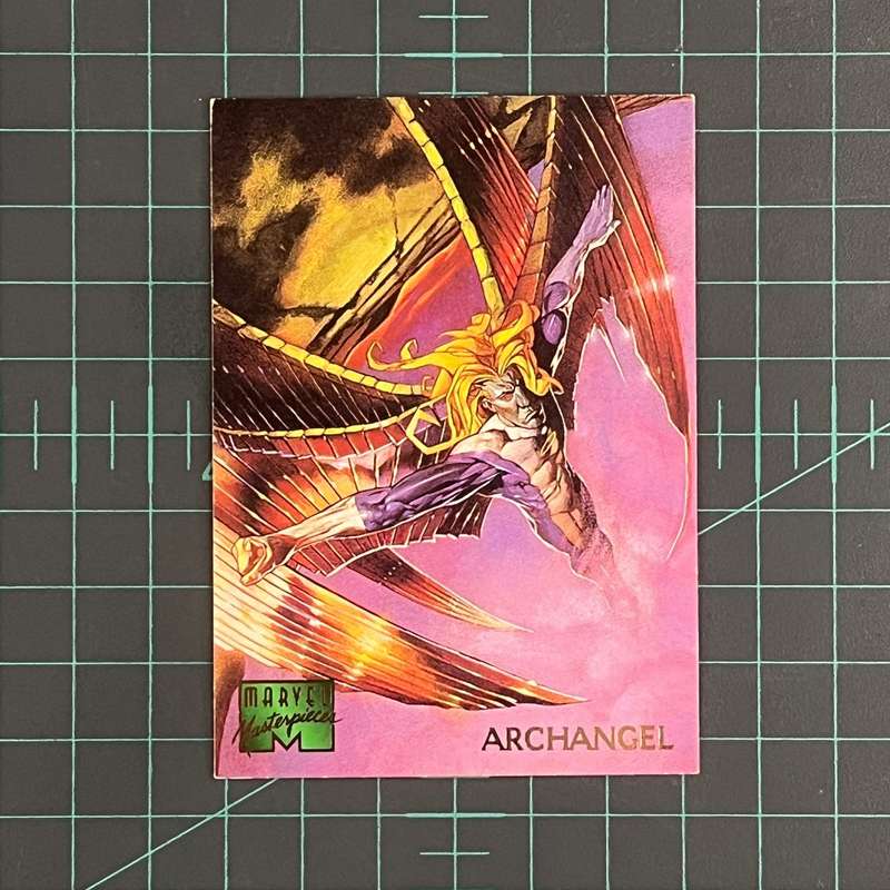 4 Archangel | Devries | 1995 | Marvel Masterpieces | Trading Card