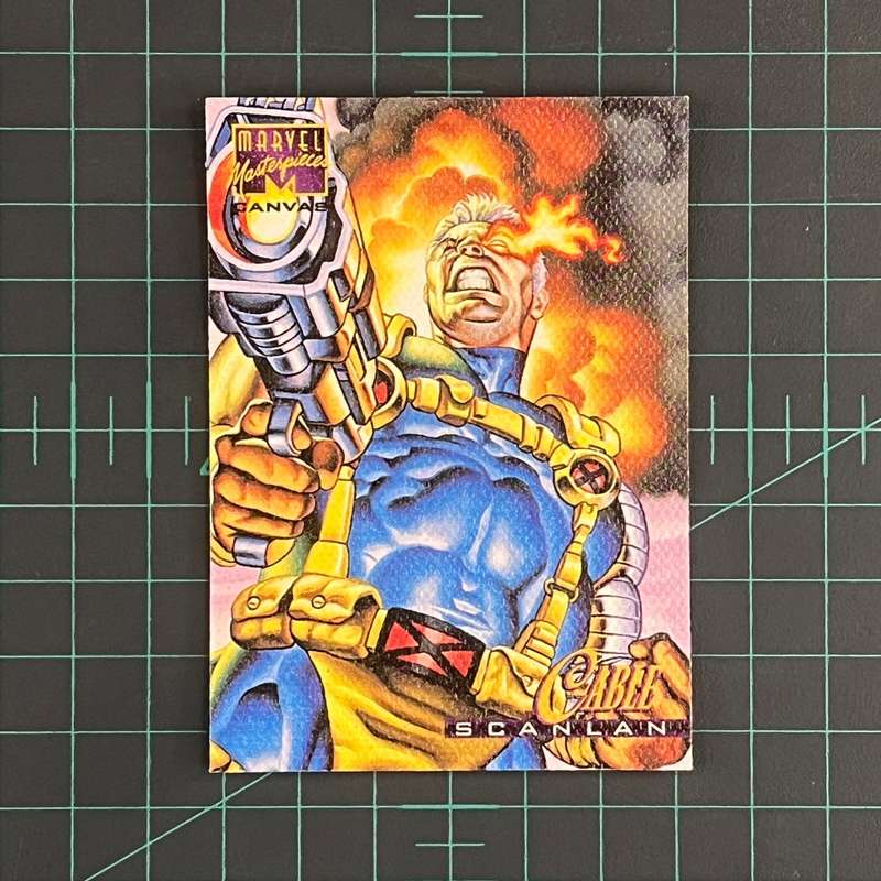 4 Cable | Scanlan | Canvas | 1995 | Marvel Masterpieces | Trading Card