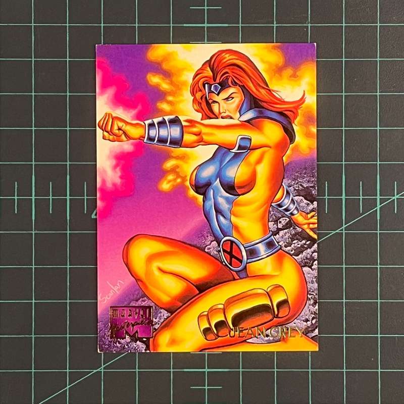 57 Jean Grey | Scanlan | 1995 | Marvel Masterpieces | Trading Card