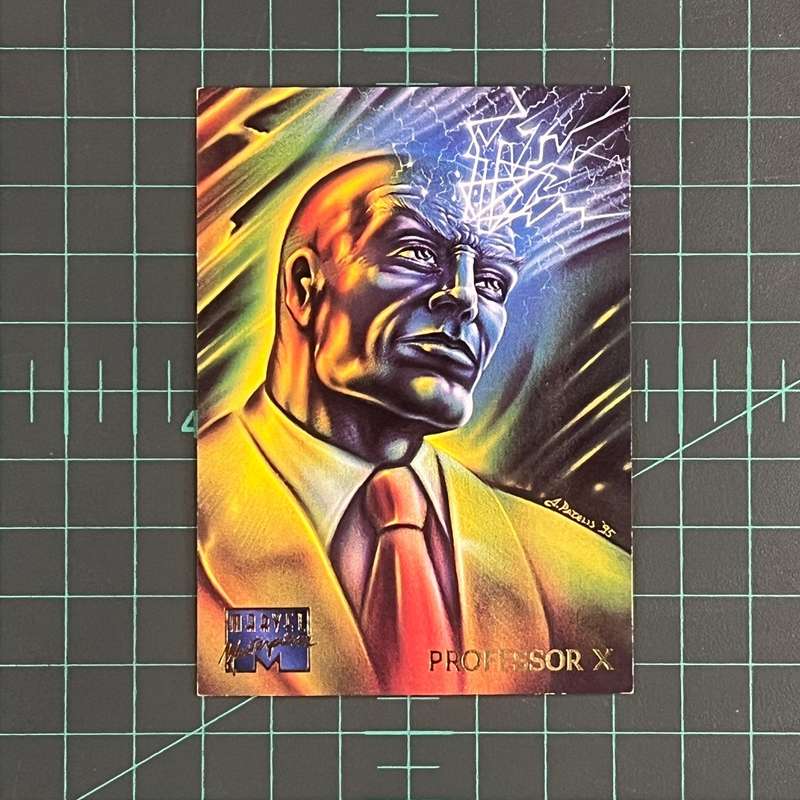 74 Professor X | Patelis | 1995 | Marvel Masterpieces | Trading Card