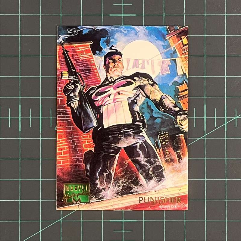 79 Punisher | Devries | 1995 | Marvel Masterpieces | Trading Card