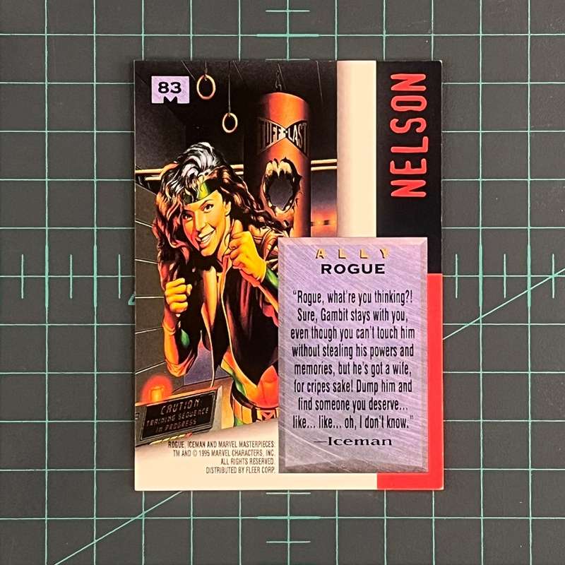 83 Rogue | Nelson | 1995 | Marvel Masterpieces | Trading Card