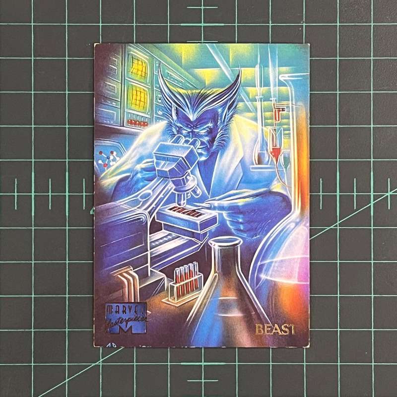 9 Beast | Patelis | 1995 | Marvel Masterpieces | Trading Card