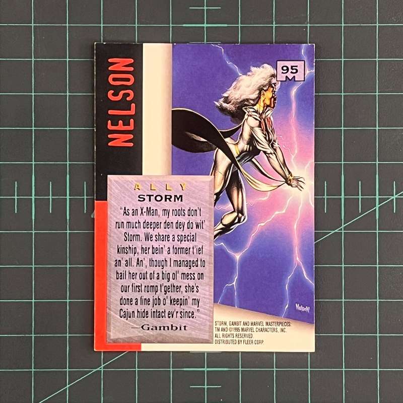 95 Storm | Nelson | 1995 | Marvel Masterpieces | Trading Card