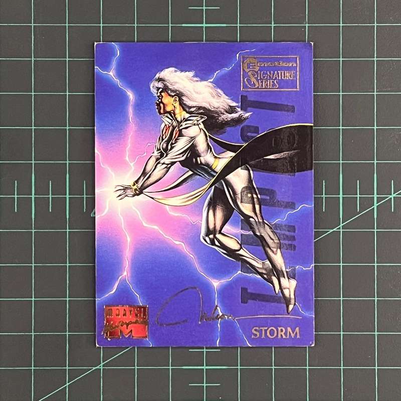95 Storm | Nelson | E-Motion Signature Series | 1995 | Marvel Masterpieces | Trading Card