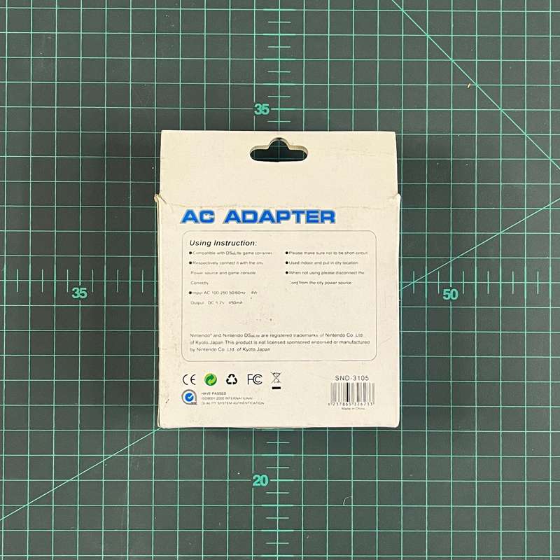 AC Adapter | Charger | Generic 3rd Party | Nintendo Lite | New Accessories