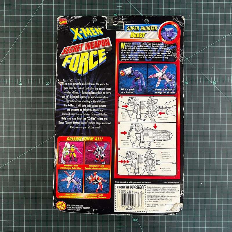 Beast | X-Men: Secret Weapon Force Super Shooter | 1997 | Toy Biz | Figurine | Collectible | Toy ...