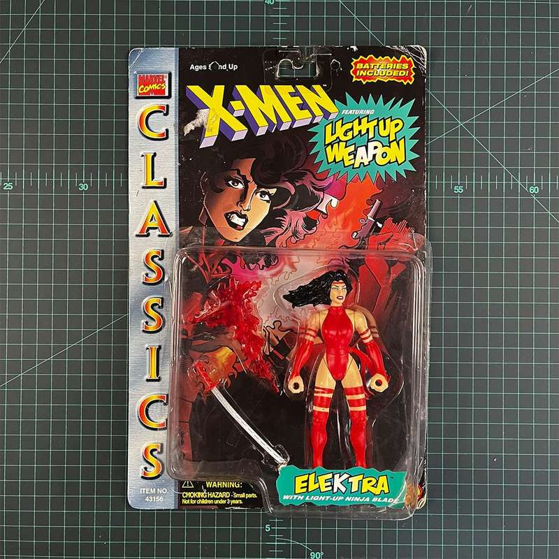 Elektra | X-Men: Classics Light Up Weapon | 1996 | Toy Biz | Figurine | Collectible | Toy | New S...