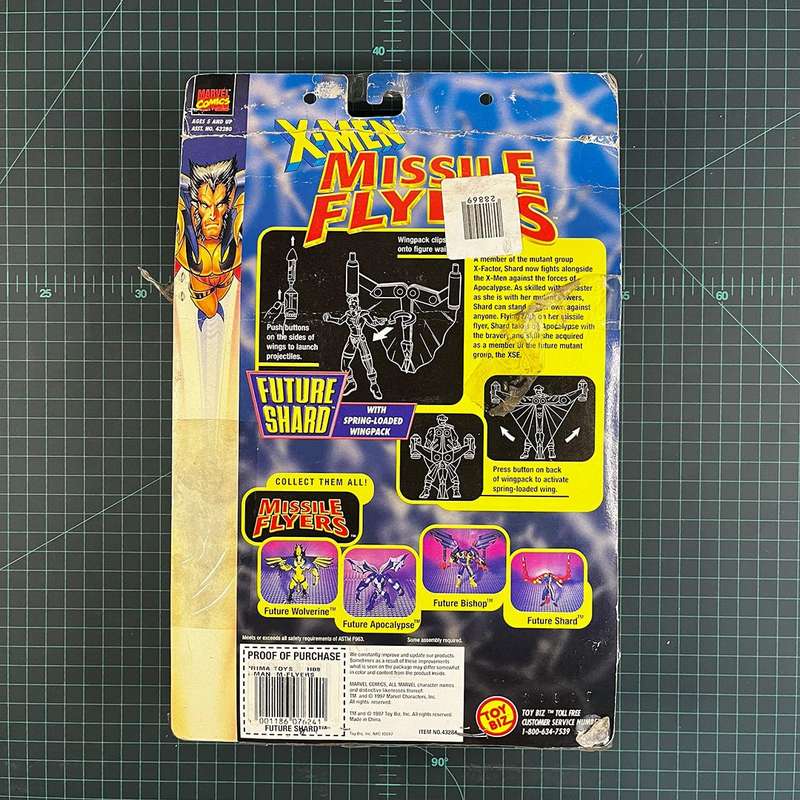 Future Shard | X-Men: Missile Flyers | 1997 | Toy Biz | Figurine | Collectible | Toy | New