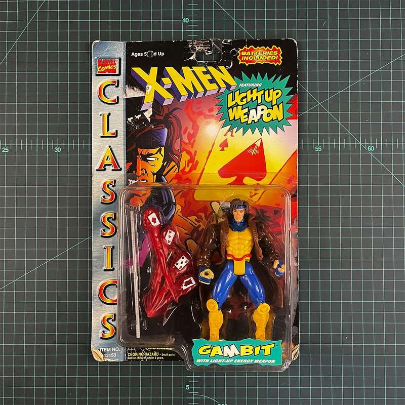 Gambit | X-Men: Classics Light Up Weapon | 1996 | Toy Biz | Figurine | Collectible | Toy | New Se...