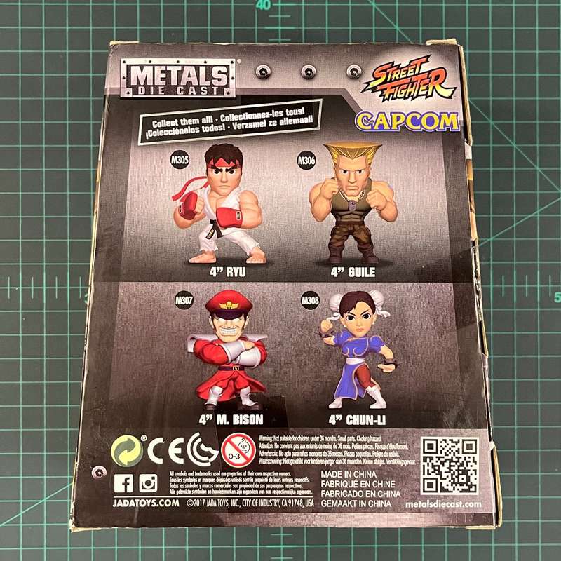 Guile | Street Fighter | M306 | Die Cast Metal | Jada Toys | Figurine | Collectible | Toy | CIB