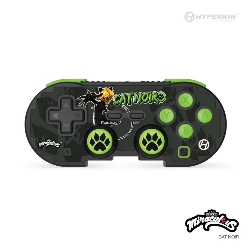 Hyperkin Official Miraculous Pixel Art Bluetooth Switch Controller - Cat Noir