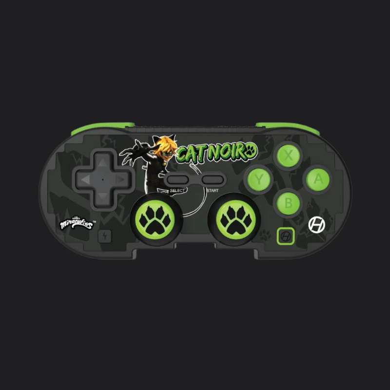 Hyperkin Official Miraculous Pixel Art Bluetooth Switch Controller - Cat Noir