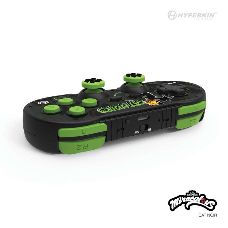 Hyperkin Official Miraculous Pixel Art Bluetooth Switch Controller - Cat Noir
