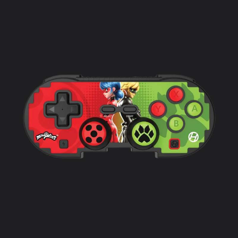 Hyperkin Official Miraculous Pixel Art Bluetooth Switch Controller - Ladybug & Cat