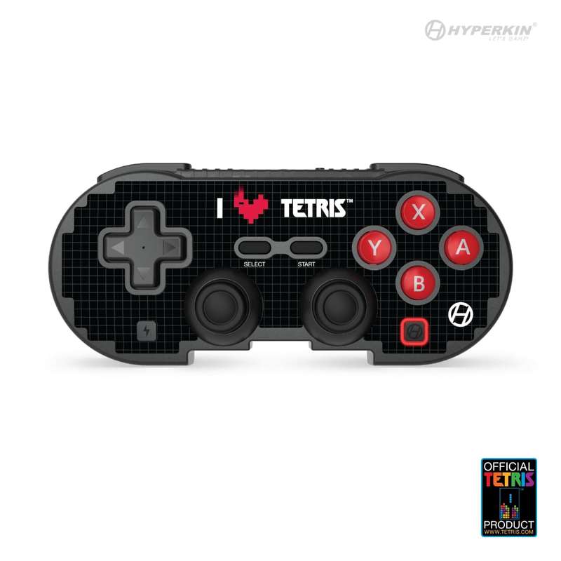 Hyperkin Official Tetris Pixel Art Bluetooth Switch Controller - Heart Drop