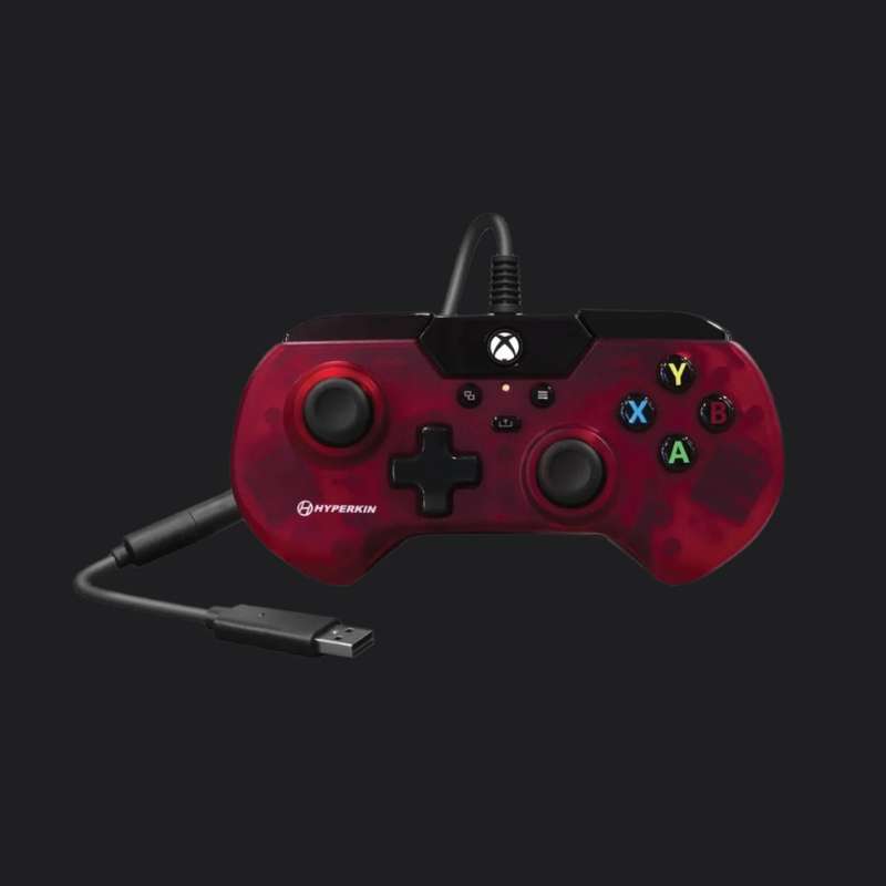 Hyperkin X91 Retro Wired Xbox Controller - Ruby Red