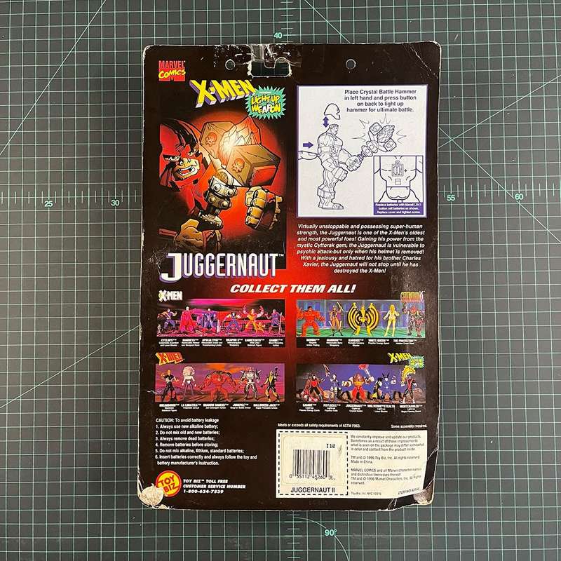 Juggernaut | X-Men: Classics Light Up Weapon | 1996 | Toy Biz | Figurine | Collectible | Toy | Ne...