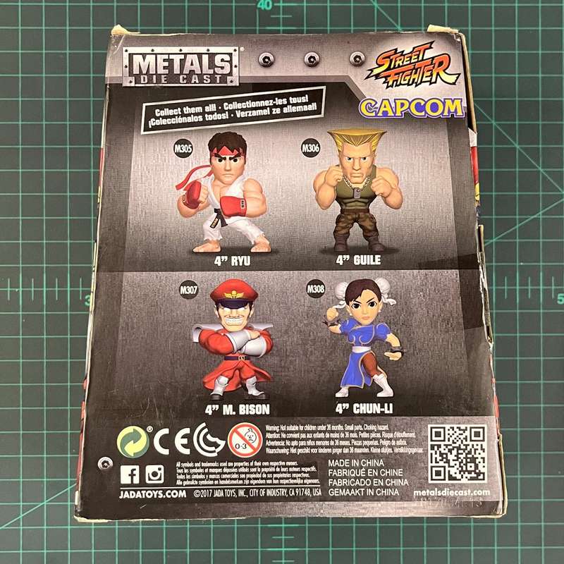 M. Bison | Street Fighter | M307 | Die Cast Metal | Jada Toys | Figurine | Collectible | Toy | CIB