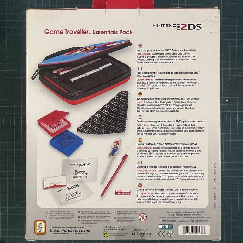 Nintendo Game Traveller Essentials Pack | Donkey Kong | 2DS | Accessories | New CIB