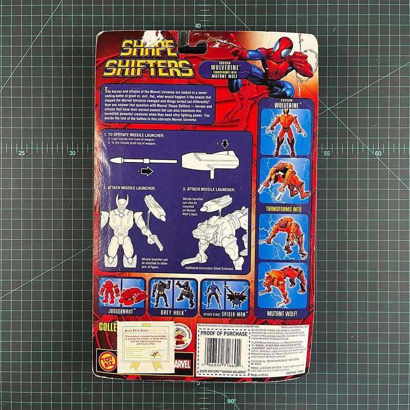 Shadow Wolverine | Spiderman Shape Shifters | 2003 | Toy Biz | Figurine | Collectible | Toy | New...