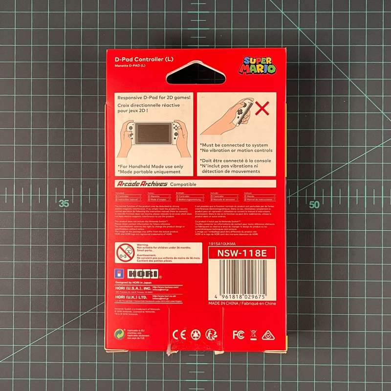 Super Mario D-Pad Controller (L) for Nintendo Switch (HORI) | Nintendo Switch | New Accessories