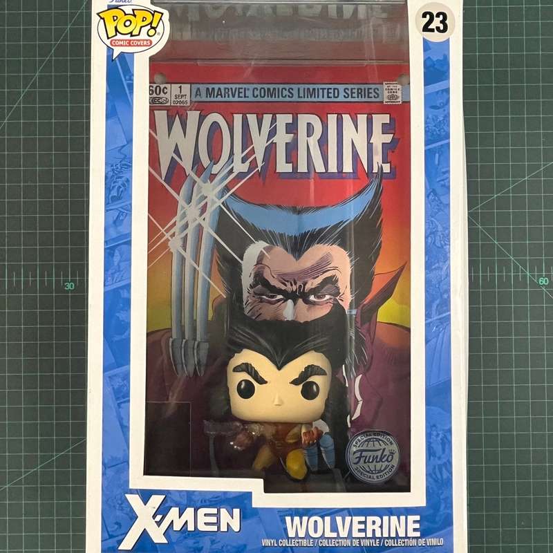 Wolverine | #23 | Marvel Comic Covers: Wolverine #1 | Funko Pop | Collectible | Toy | In DMG Box
