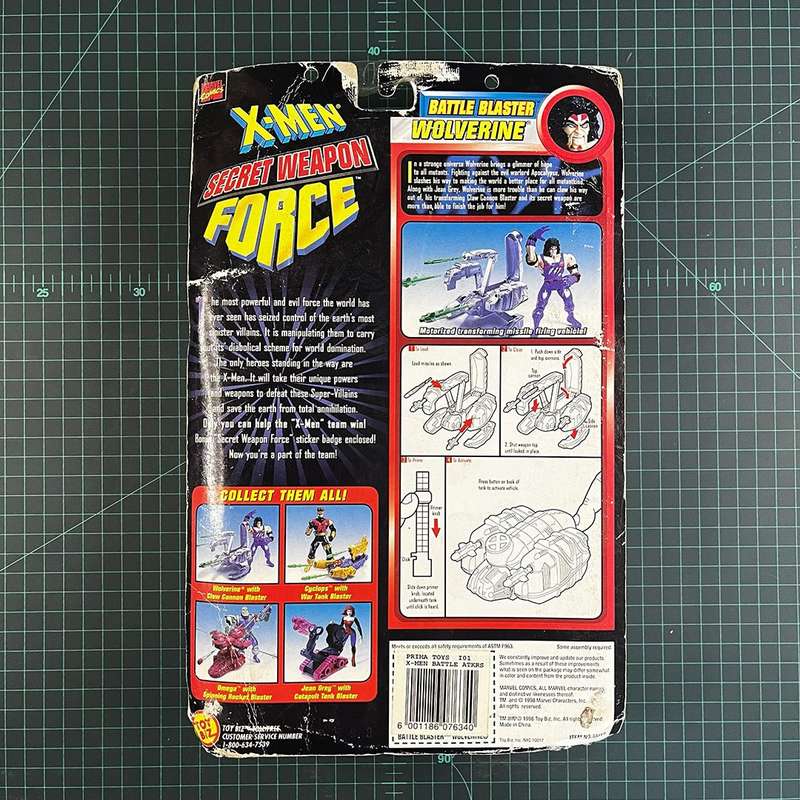 Wolverine | X-Men: Secret Weapon Force Battle Blaster | 1998 | Toy Biz | Figurine | Collectible |...